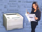 Satellite Newspaper Client Drucker von TallyGenicom